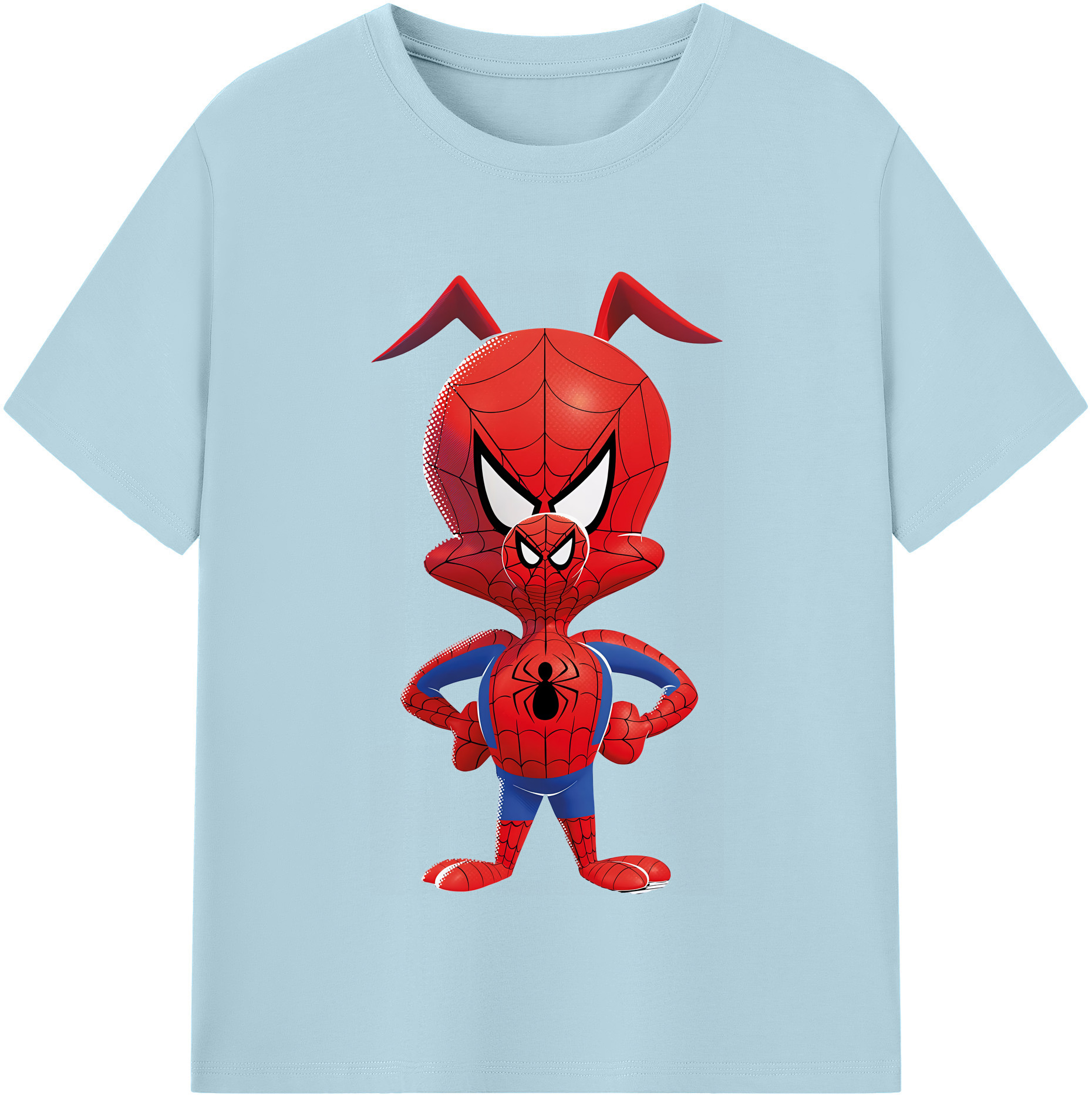 （画像用） Spider Man スパイダーマン 綿100％半袖Tシャツ（フロントプリント）